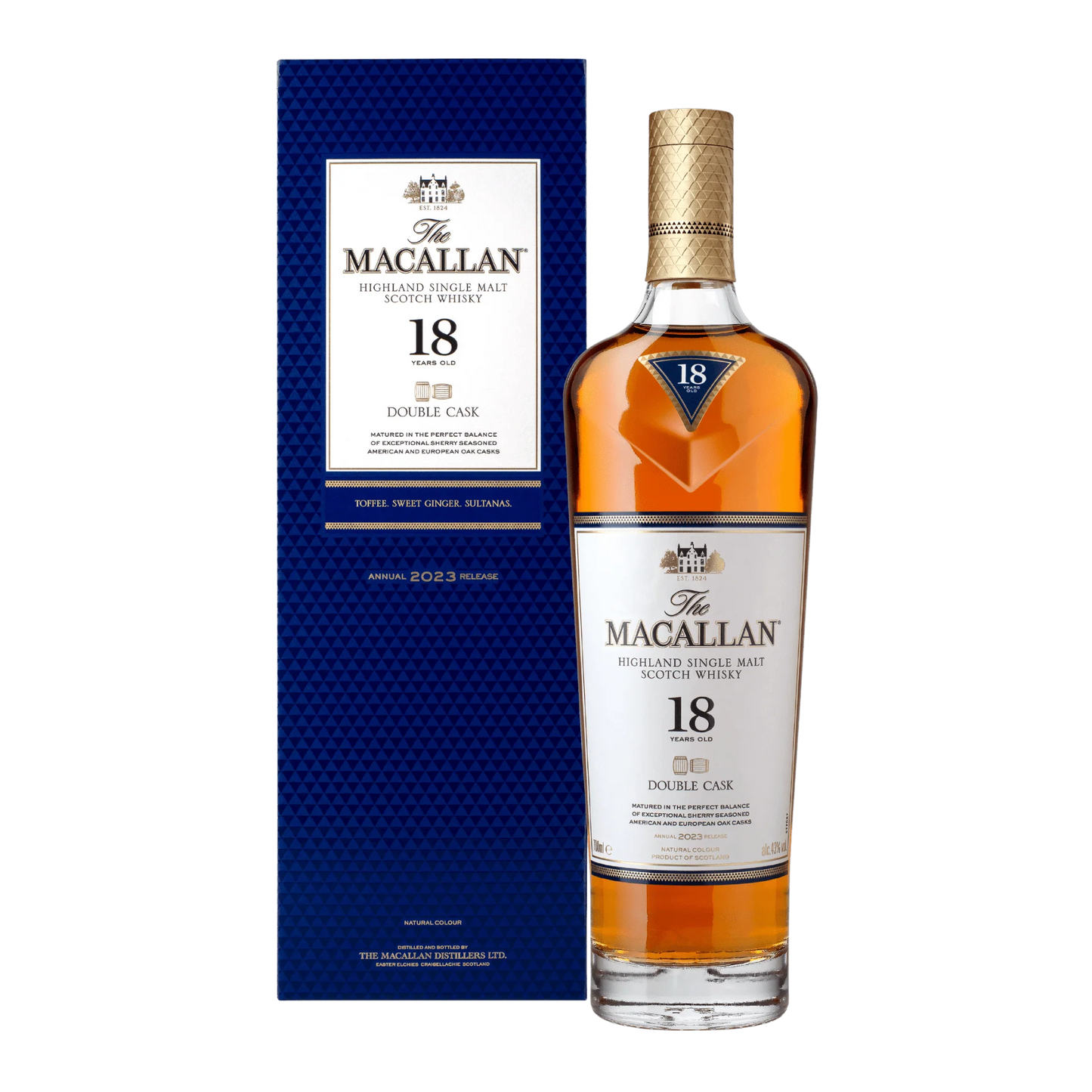 The Macallan Double Cask 18yo Single Malt Scotch Whisky 700ml
